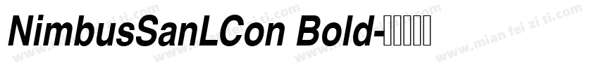 NimbusSanLCon Bold字体转换